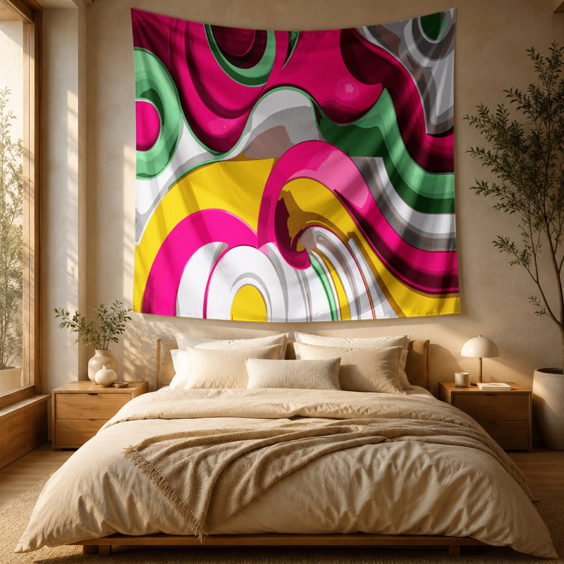 Tapisserie murale Biomorphic Abstraction 100, 51 po x 60 po