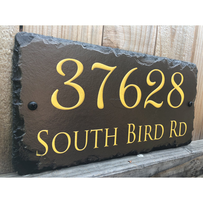 Plaque d'adresse sur 2 lignes