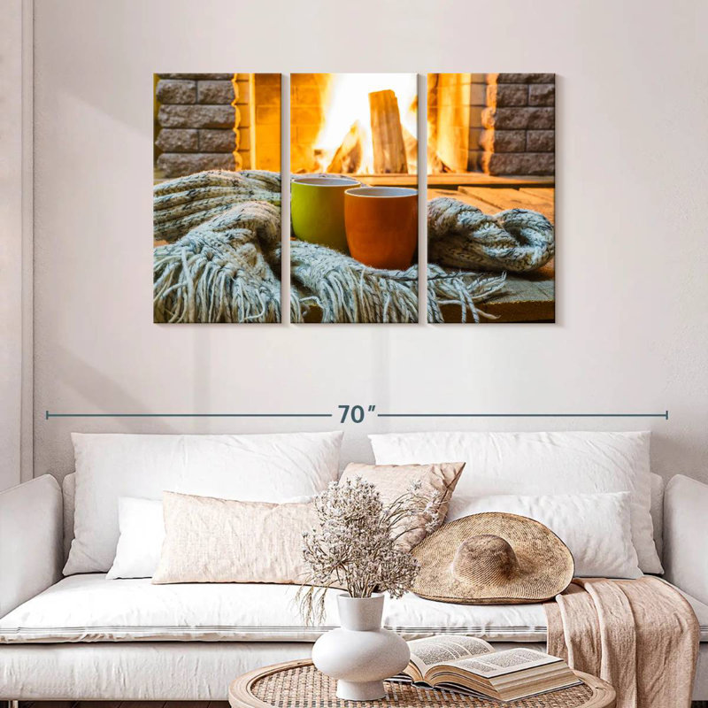 Yarlin Tea By The Fireplace, 28" H x 45" W