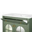 Meuble-lavabo de salle de bain 35,6 po Mid-Century avec verre à motif et bande lumineuse à capteur de mouvement, meuble-lavabo sur pied Farmhouse-1117671687