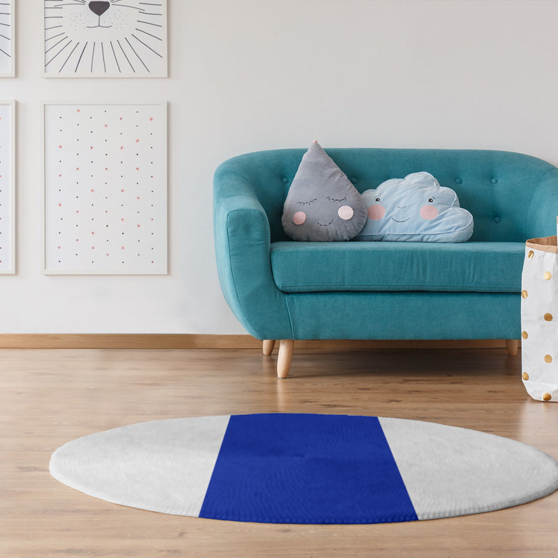 Chenille Indoor Rug, Round 5'