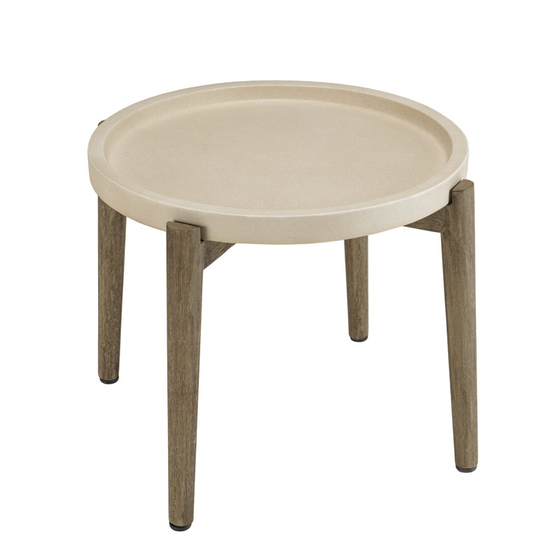 Akil Round Outdoor Side Table , 50cm cm W 50cm cm D