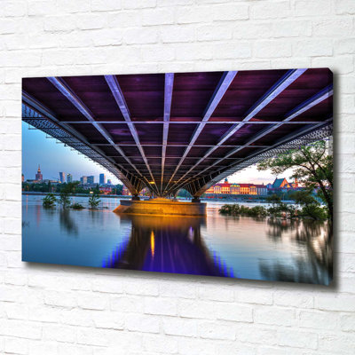 Bridge In Warsaw - Wrapped Canvas Print