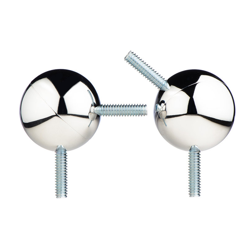 Connecteur de coin pour tringle à rideau en baie - pour tringles de 5/8 à 1-1 / 8 po - Chrome, Chrome chrome