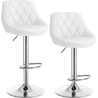 Swivel Upholstered Adjustable Height Counter Stool