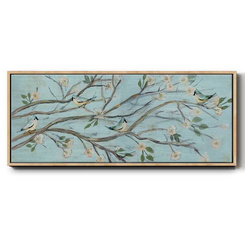 Blue Sky and Blossoms- Framed Canvas