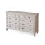 Buffet décoratif moderne en bois massif blanc