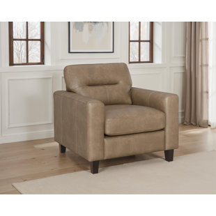Chaise avec accoudoirs en similicuir Écosse