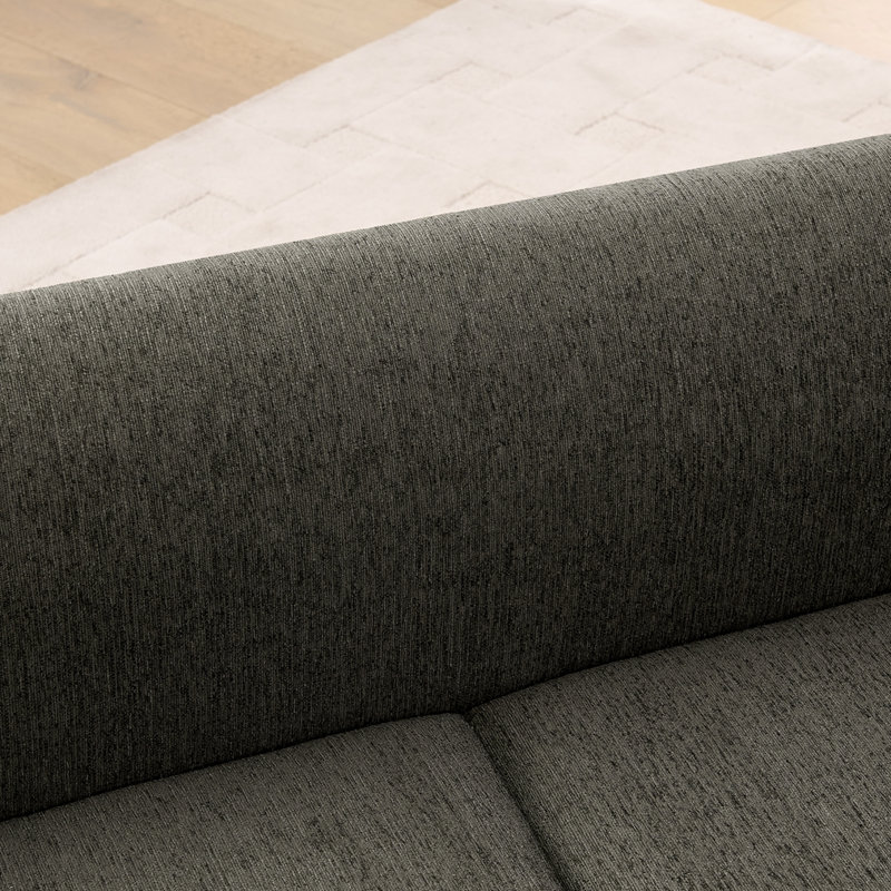 Canapé surdimensionné moderne pour animaux avec dossier, Gris foncé