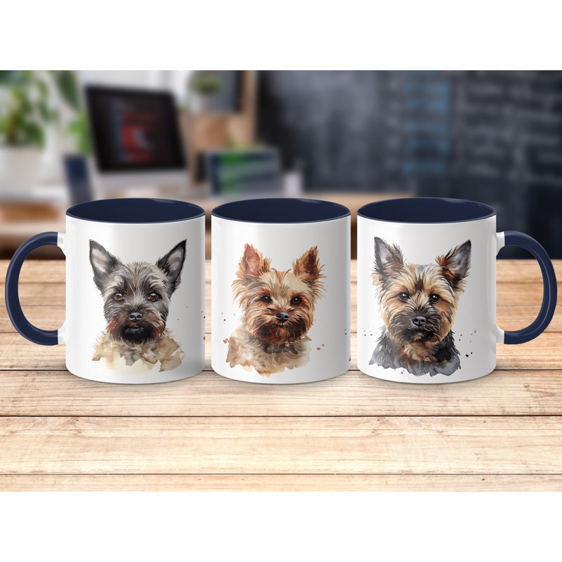 Ceramic Coffee Mug, 2, Navy
