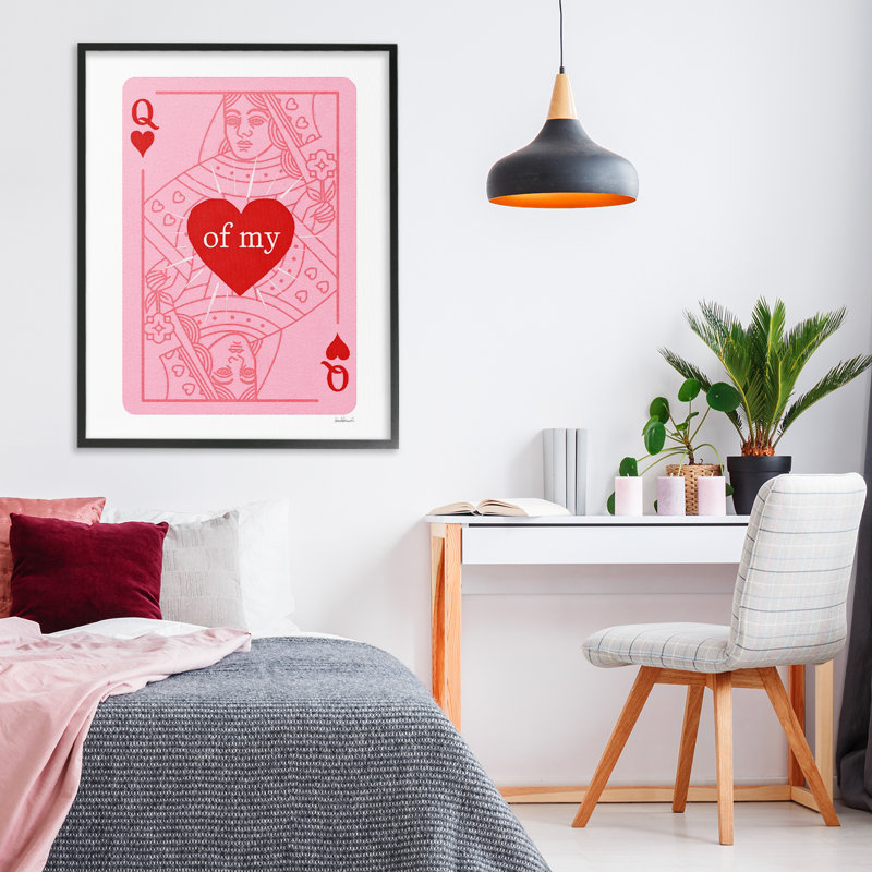  «Of My Heart», estampe numérique, design par Amanda , Giclée encadrée noir minuit, H 30 po x l 24 po