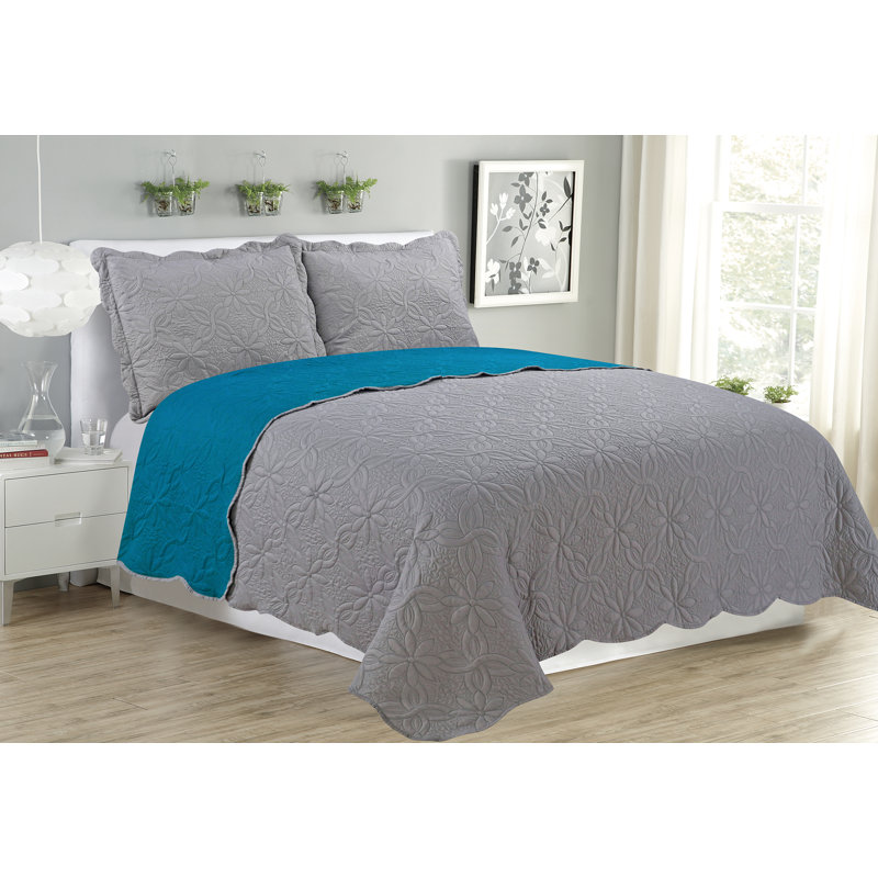 Sherry Modern & Contemporary Quilt, Queen Quilt + 2 Standard Shams