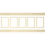 94 1/2”L Ashford Square Panel Traditional Wainscot Panelling Kit-121847360