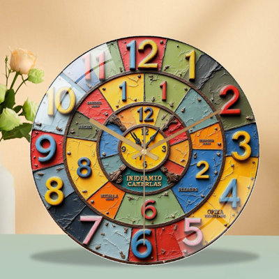 Horloge murale rétro 12 po