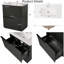 Meuble-lavabo de 30 pouces avec lavabo en céramique, tiroirs à fermeture en douceur pleine extension, conception cannelée-1504233574