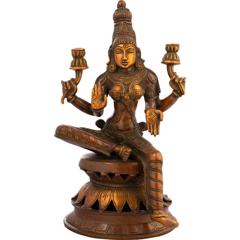 Figurine Déesse Lakshmi de Atharva Veda, Bronze