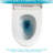 Dual Flush Ceramic Toilet - Efficient Water Usage, -  Note: Is Not Allowed, This Just For Demonstration Purposes And Should Be Used In Actual Title Includes Essential Parts Quick Easy Installation