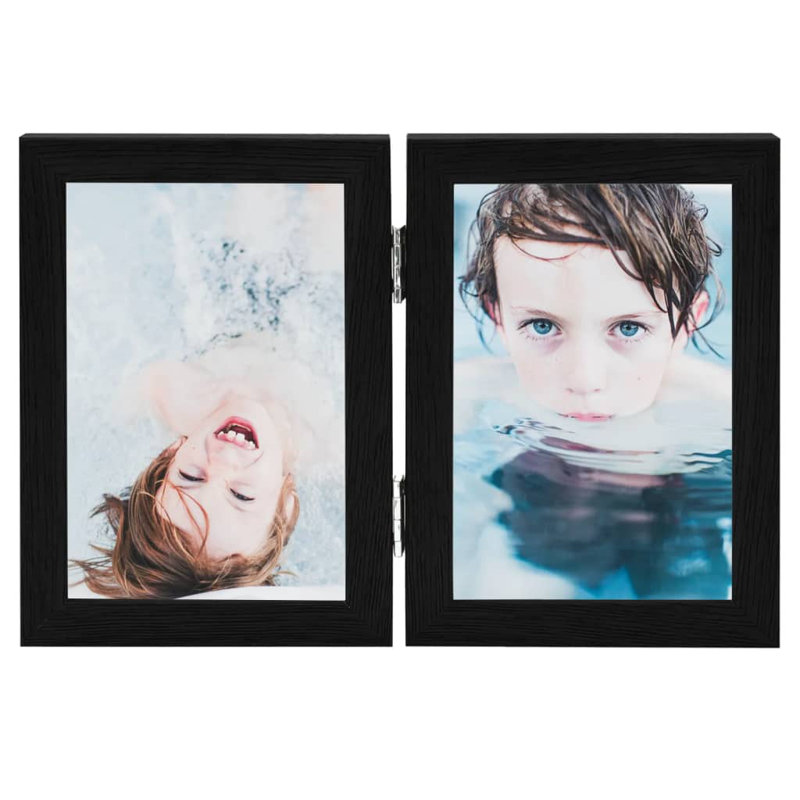 Brandisha Wood Picture Frame, 18cm H x 13cm W x 0.5cm D, Black