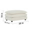 Canapé modulaire surdimensionné en L avec repose-pieds réversible Free Combination Comfy Upholstery-1442430046
