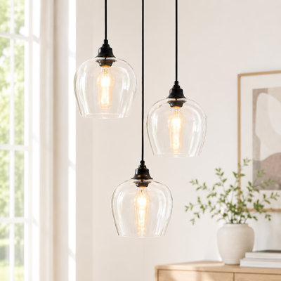 3-light Dimmable Cluster Pendant