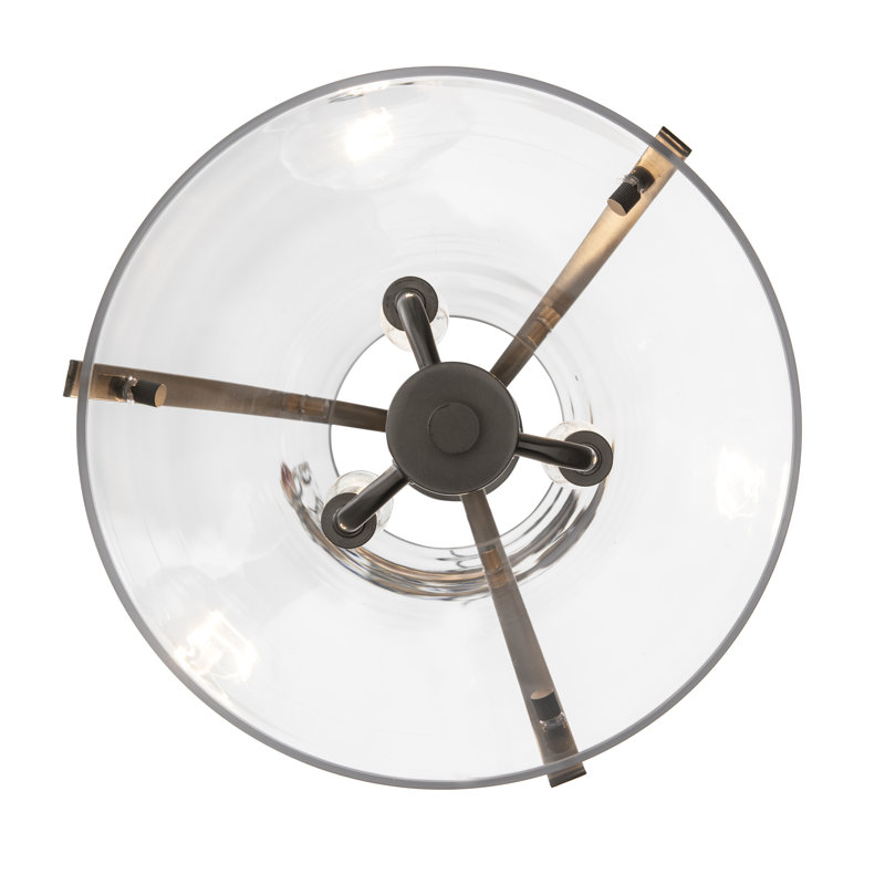 Waddells - Luminaire suspendu, Nickel brossé, H 18,5 po x l 11 po x P 11 po, 3