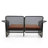 Leneve 55.9'' Wide Rectangle Steel Patio Sofa with Cushions