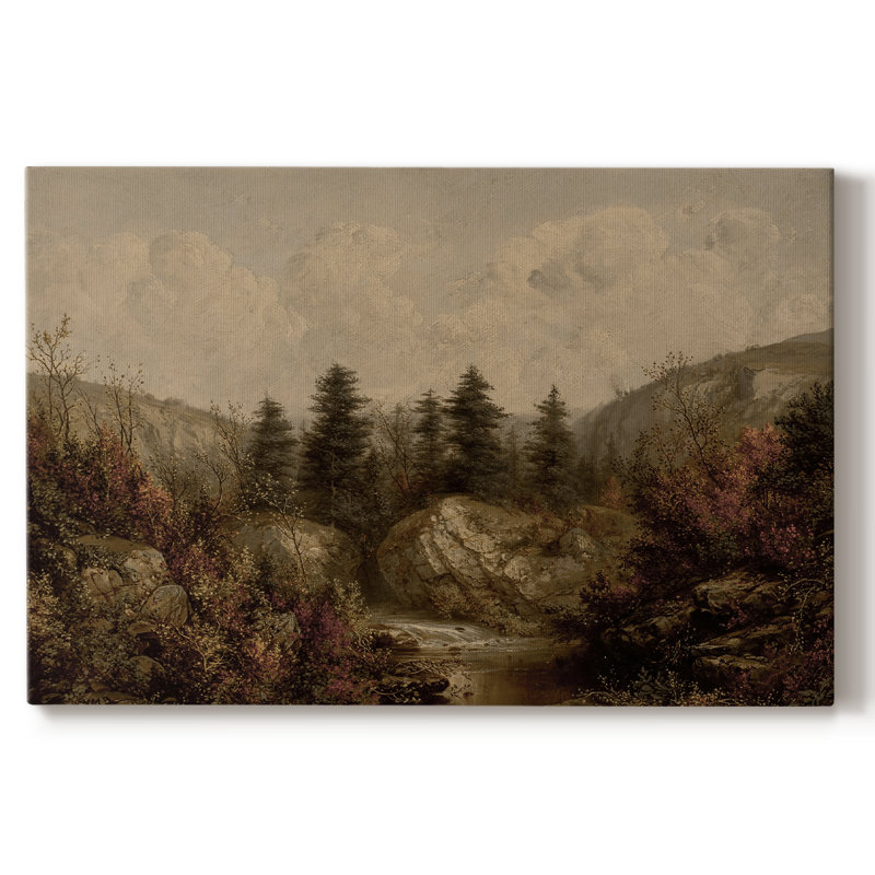 "Vintage Landscape - DCL" sur toile, Toile tendue, H 9 po x l 13 po x P 1,5 po