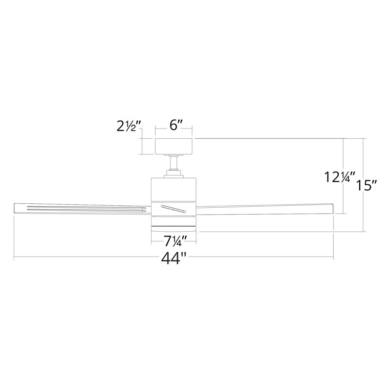 Ventilateur de plafond intelligent d'intérieur / extérieur à 3 pales Axis avec télécommande et ensemble d'éclairage à DEL inclus