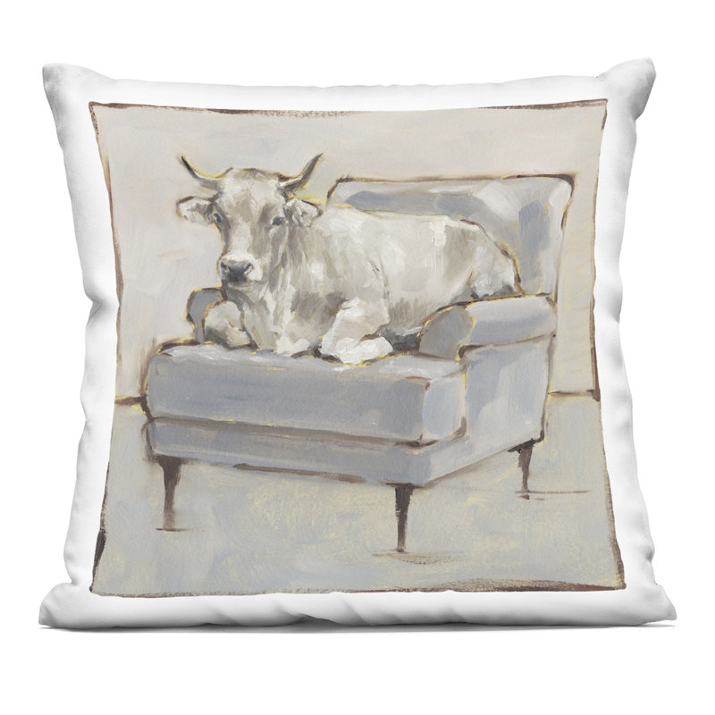 Coussin décoratif Be You Bunny, imprimé par Carla Daly