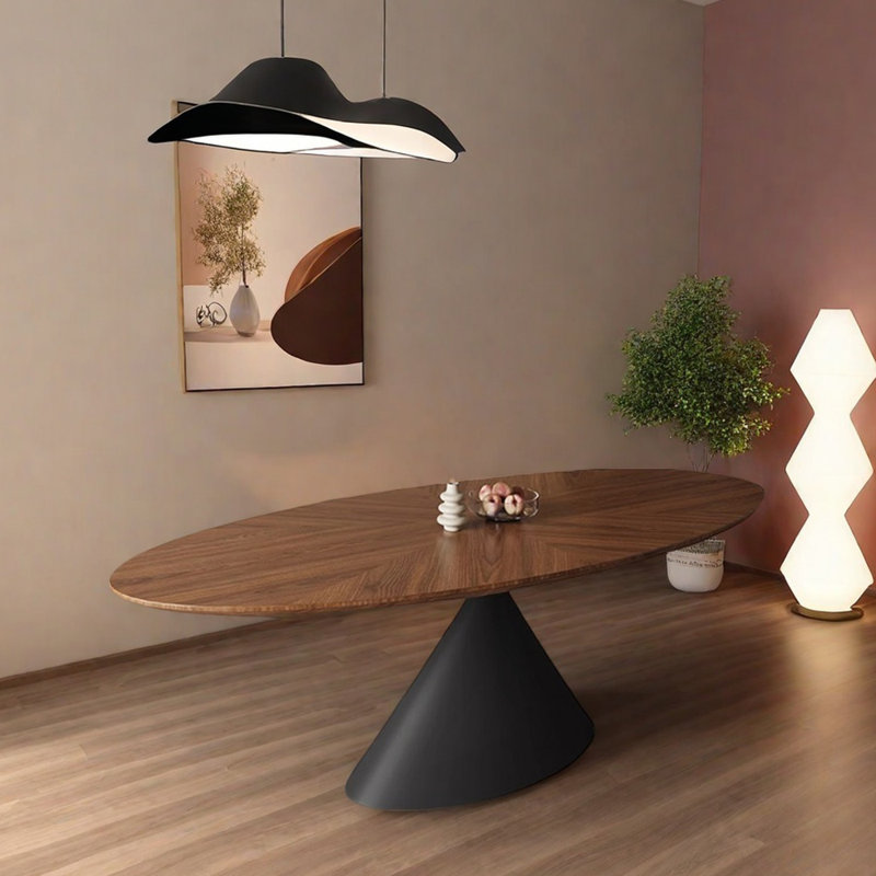Table de modelage ovale Minimalist Design, H 29,52 po x L 94,48 po x l 47,24 po