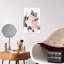 Abstrait, rosé, abstrait, contemporain, fleur rose moderne, art mural-129005224