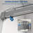 56“-60” W x 76“ H Single Sliding Frameless Shower Door Soft-Close with 3/8" (10mm) Explosion-Proof Tampered Glass, Buffer Function-108742869