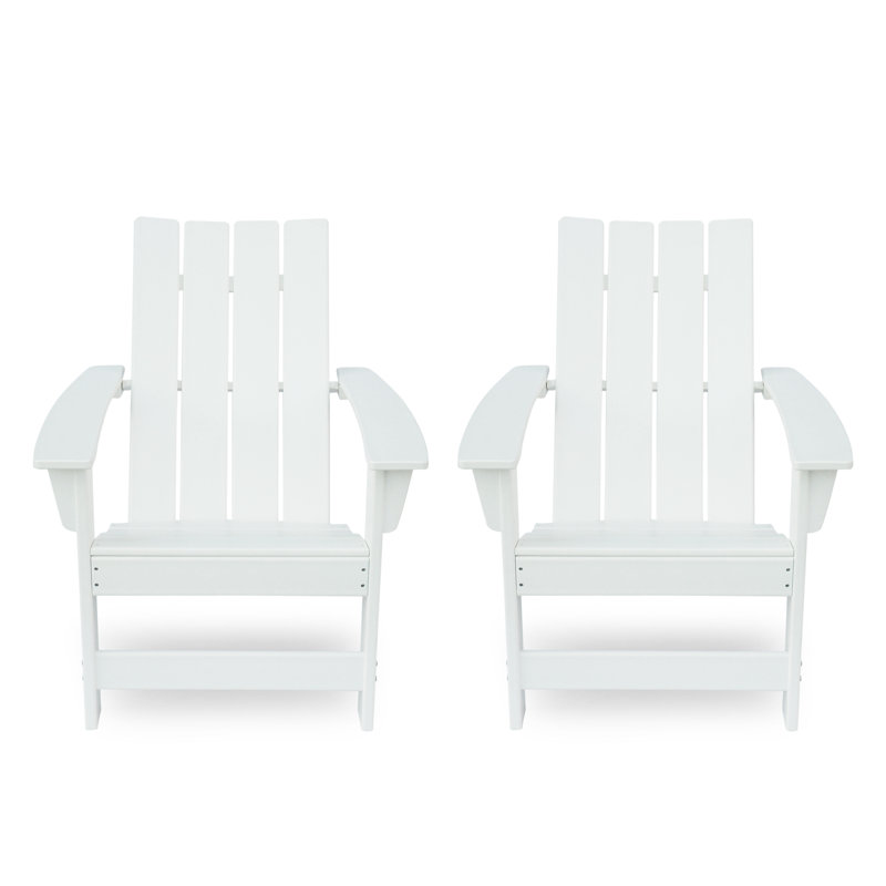 Fauteuil adirondack en résine d’extérieur portland, Blanc