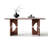 Rock board solid wood rectangular dining table-2044359297