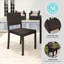 Chaise de salle à manger d'extérieur empilable en rotin Martha Stewart Bedford-109713888