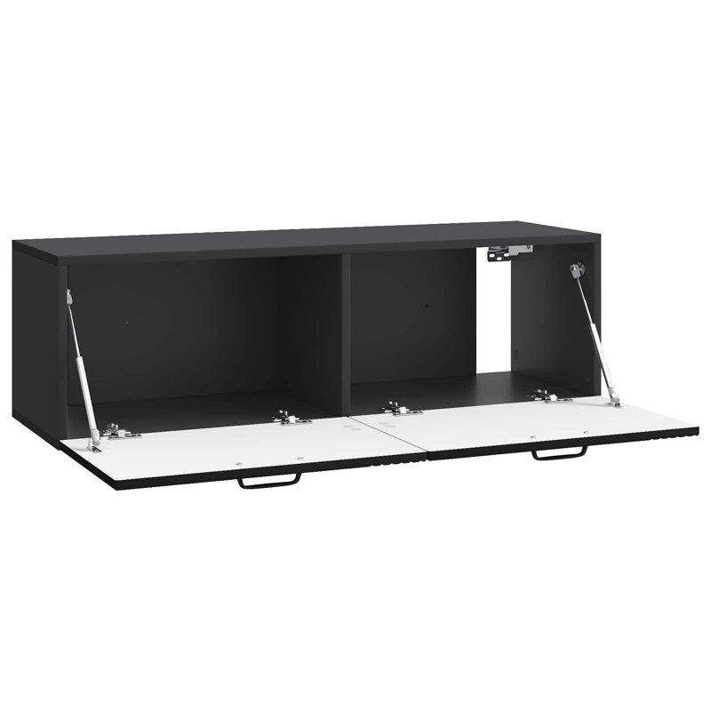Unfinished TV Stand, Black, 30cm H x 98cm L x 31cm W