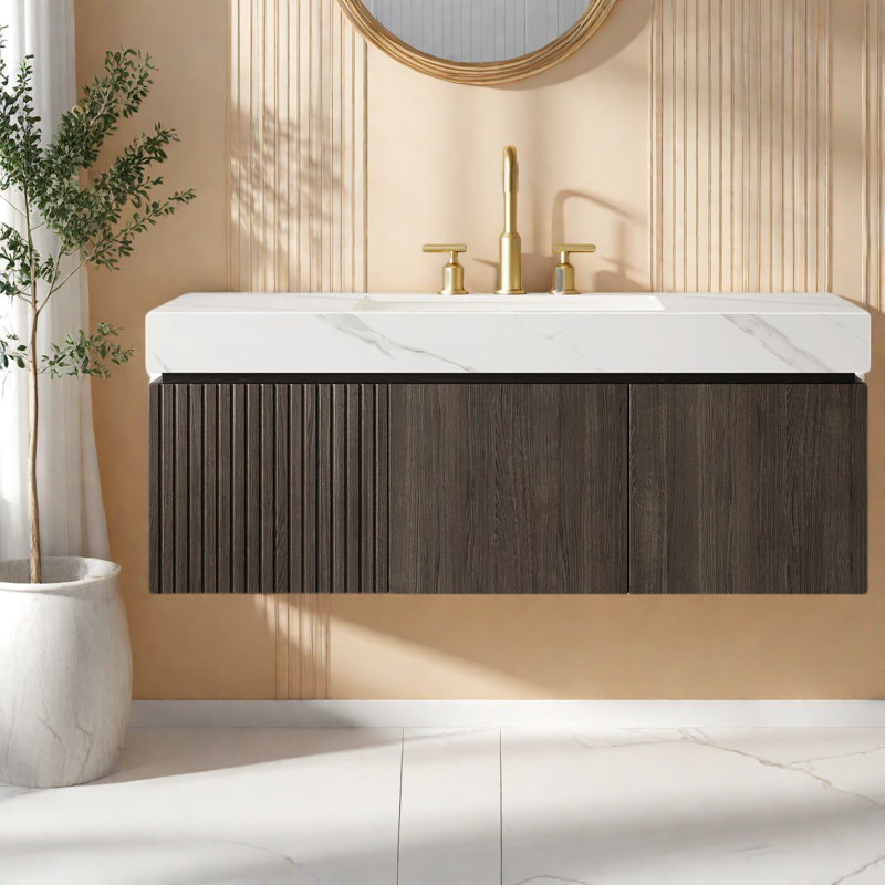 Meuble-lavabo et lavabo flottant Modern