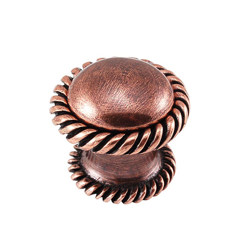 Equestre Mushroom Knob, 1.125" H x 1.125" W x 1.125" D, Antique Copper