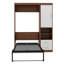 Lit escamotable simple avec armoire murale