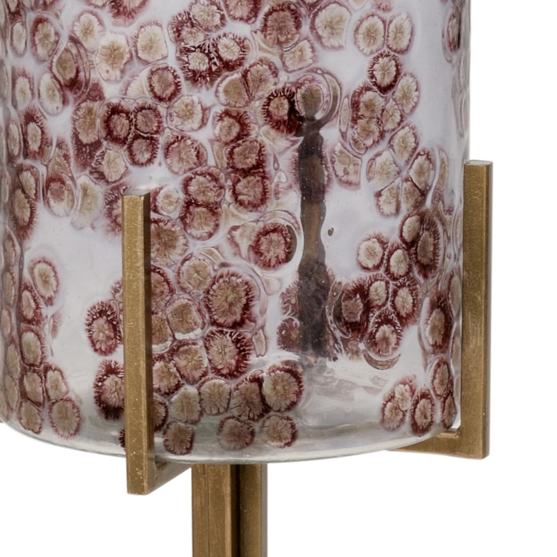 Poets Glass Floor Vase, 49.25" H x 12" W x 12" D
