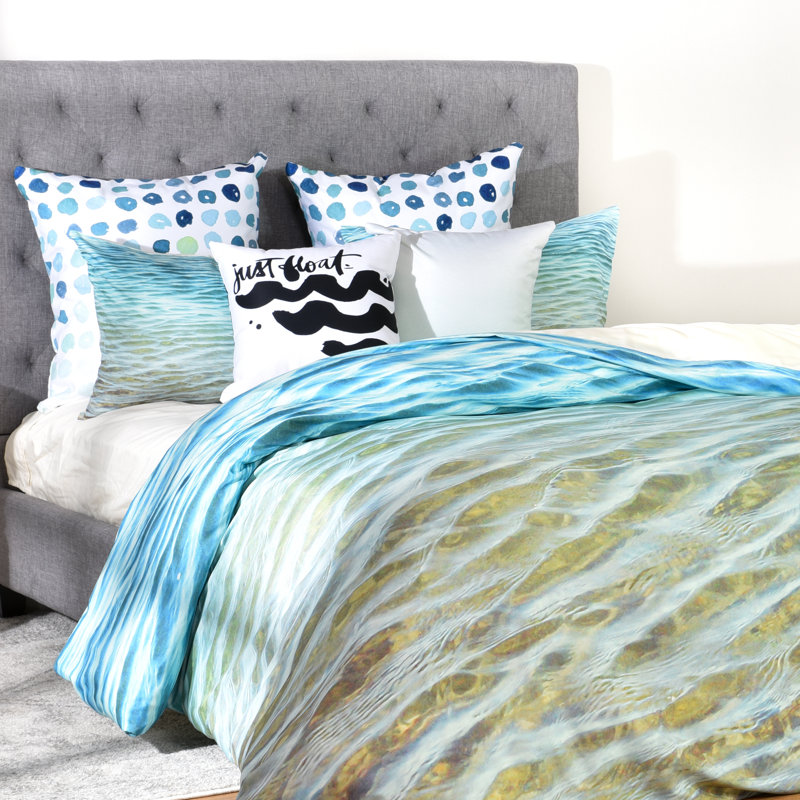 Ensemble de housse de couette dégradé sea, Housse de couette pour très grand lit et 2 très 