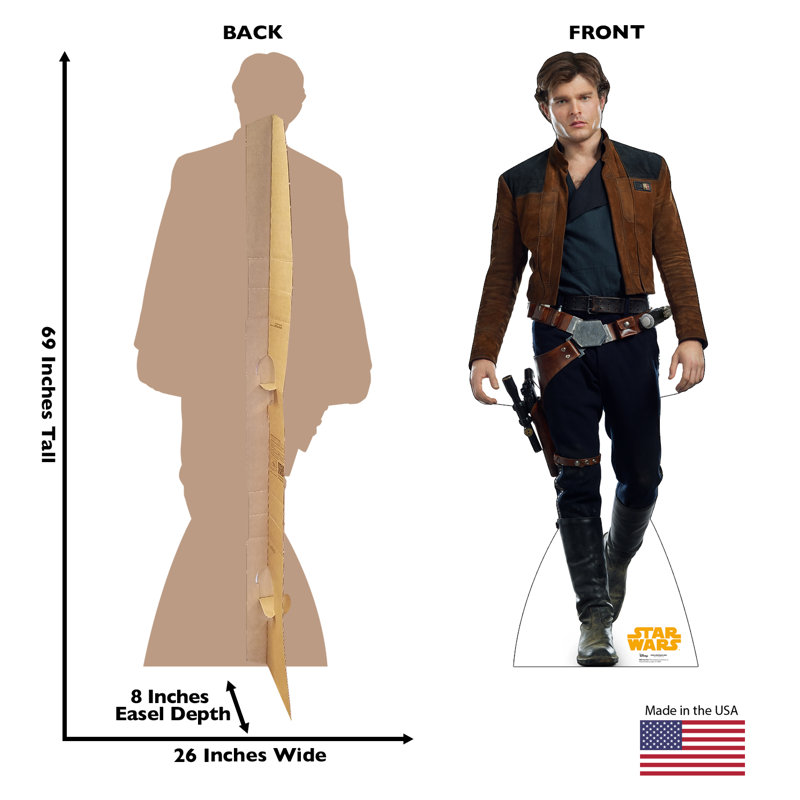 Han Solo 69'' Life-Size Cardboard Standup Decor