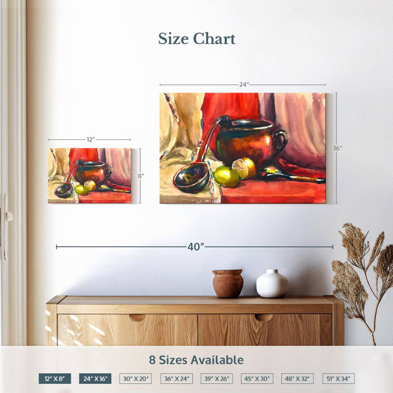 Senne Abstract Kitchen, 16" H x 24" W