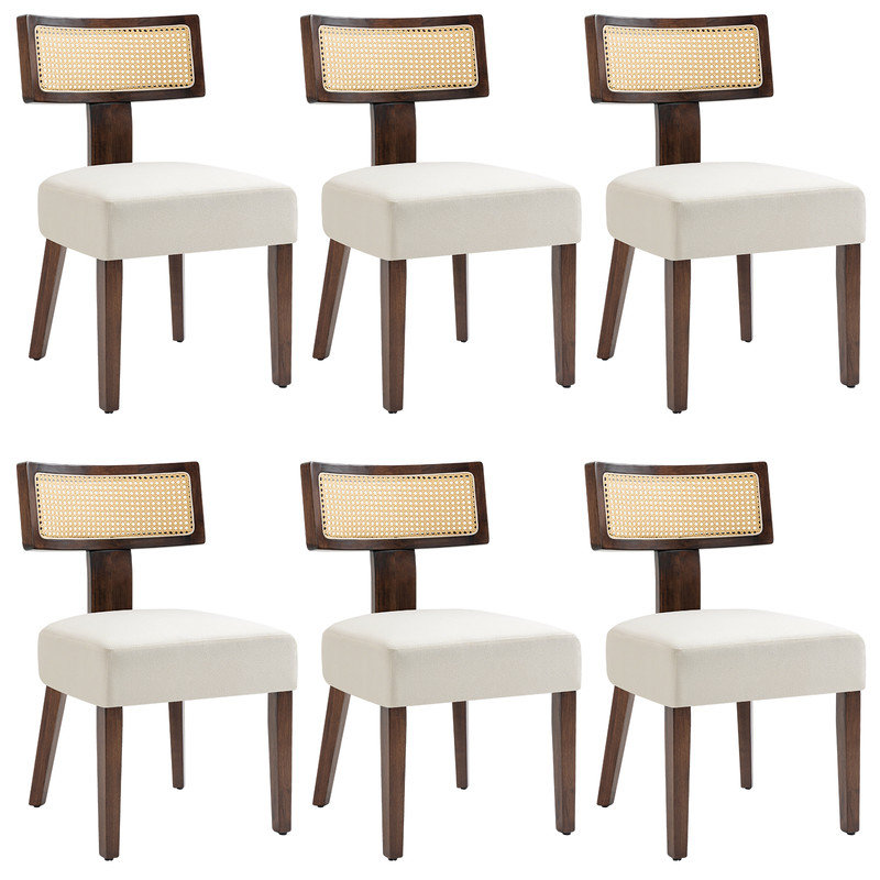 Chaise d'appoint Carrew, White, Brun