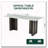 69.30 Inch Rectangular Dining Table,Tempered Glass With Marble Texture Tabletop, Matte Brushed Table Legs