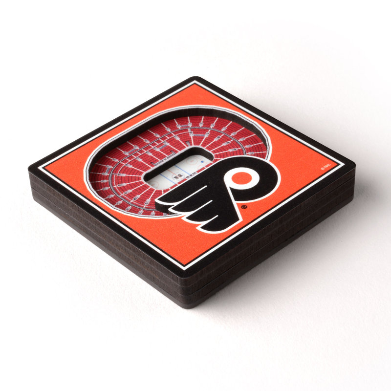 YouTheFan Wood Magnetic & Lettering, NHL Philadelphia Flyers