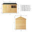 Mercia 10 x 6ft Overlap Reverse Apex Shed-1154370529