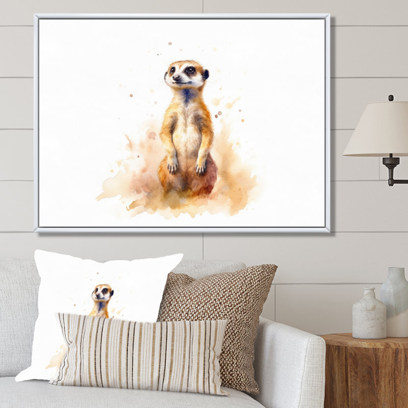 Reproductions d'art mural Mekerat, H 12 po x l 20 po x P 1 po, Cadre flottant blanc