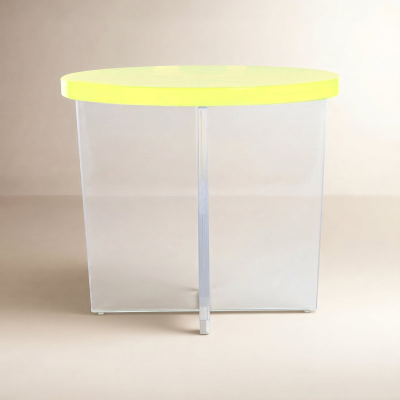 Table de bout Edwards, Jaune fluo