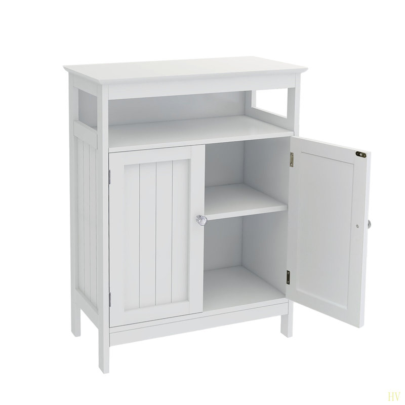Bathroom Standing Storage With Double Shutter Doors Cabinet